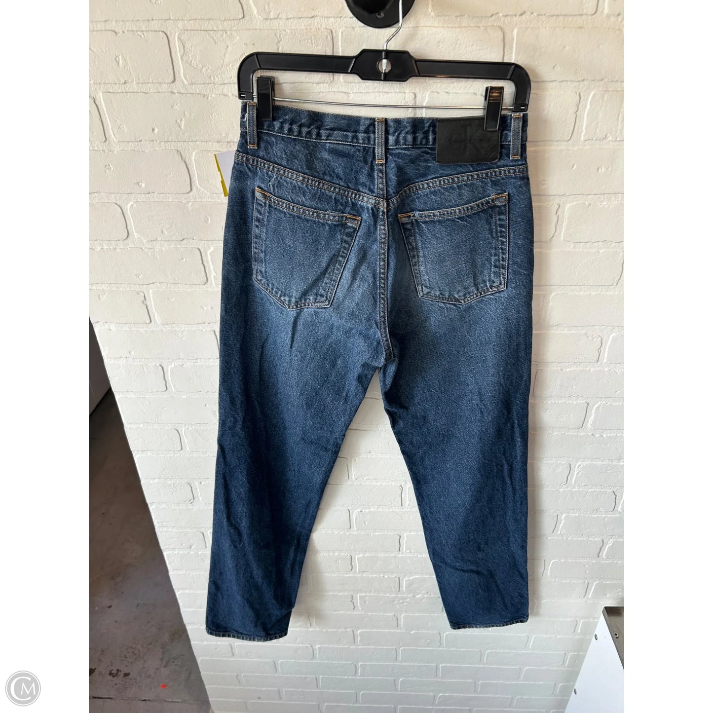 Jeans Straight By Calvin Klein In Blue Denim, Size: 8