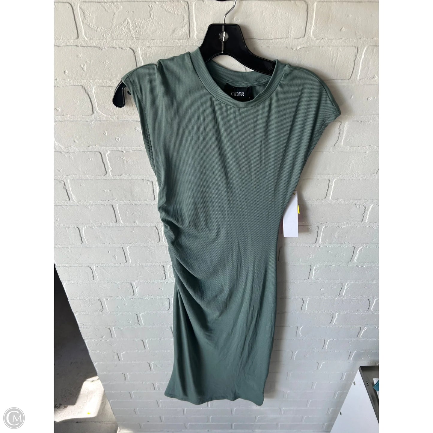 Dress Casual Midi By Cider In Green, Size: S
