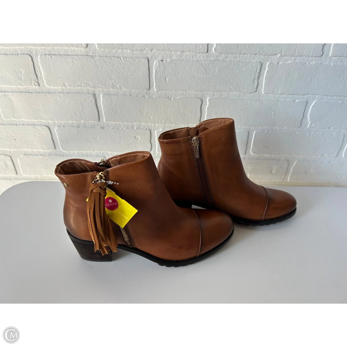 Boots Ankle Heels By Pikolinos In Brown, Size: 7.5
