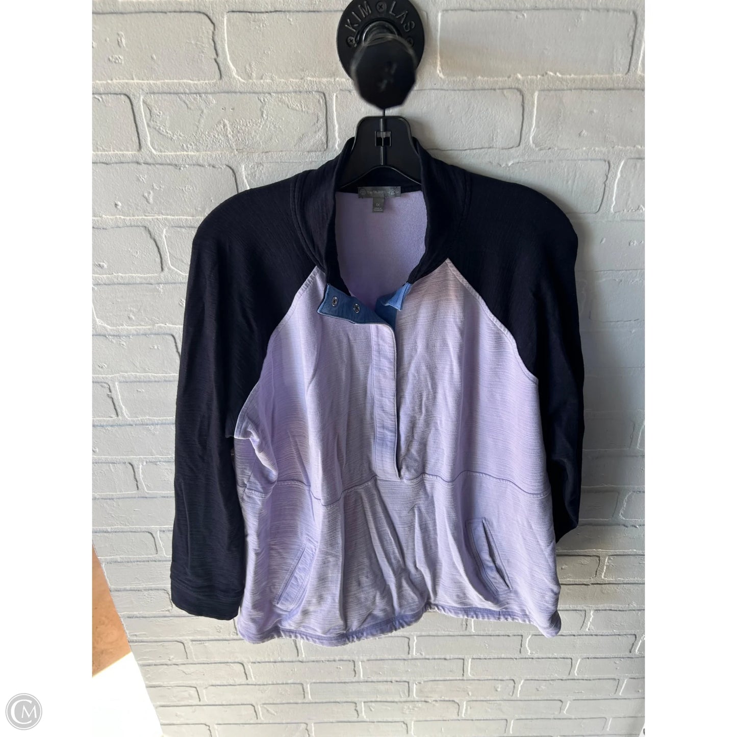 Top Long Sleeve By Talbots In Blue & Purple, Size: 1x