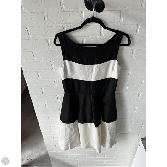 Dress Designer By Kate Spade In Black & Cream, Size: M