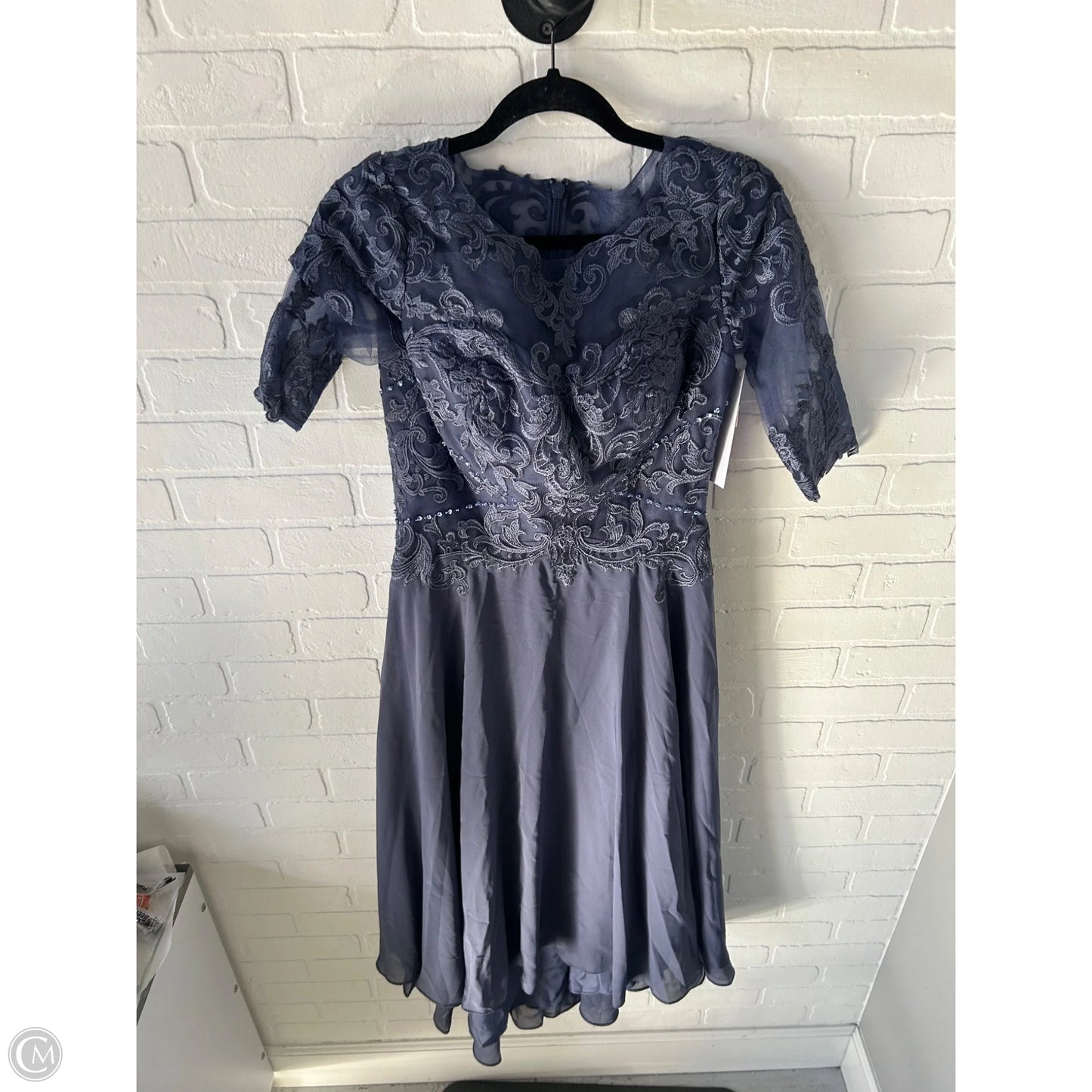 Dress Party Long By Clothes Mentor In Blue, Size: M