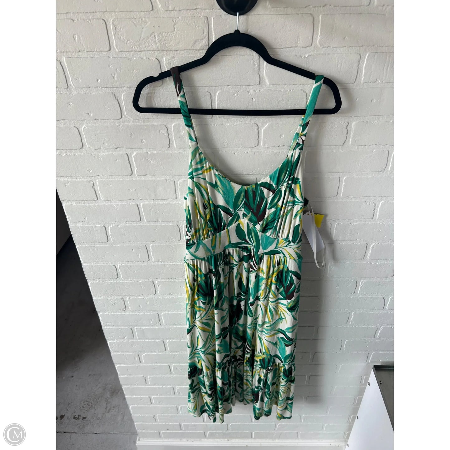 Dress Casual Midi By Torrid In Green & White, Size: 2x