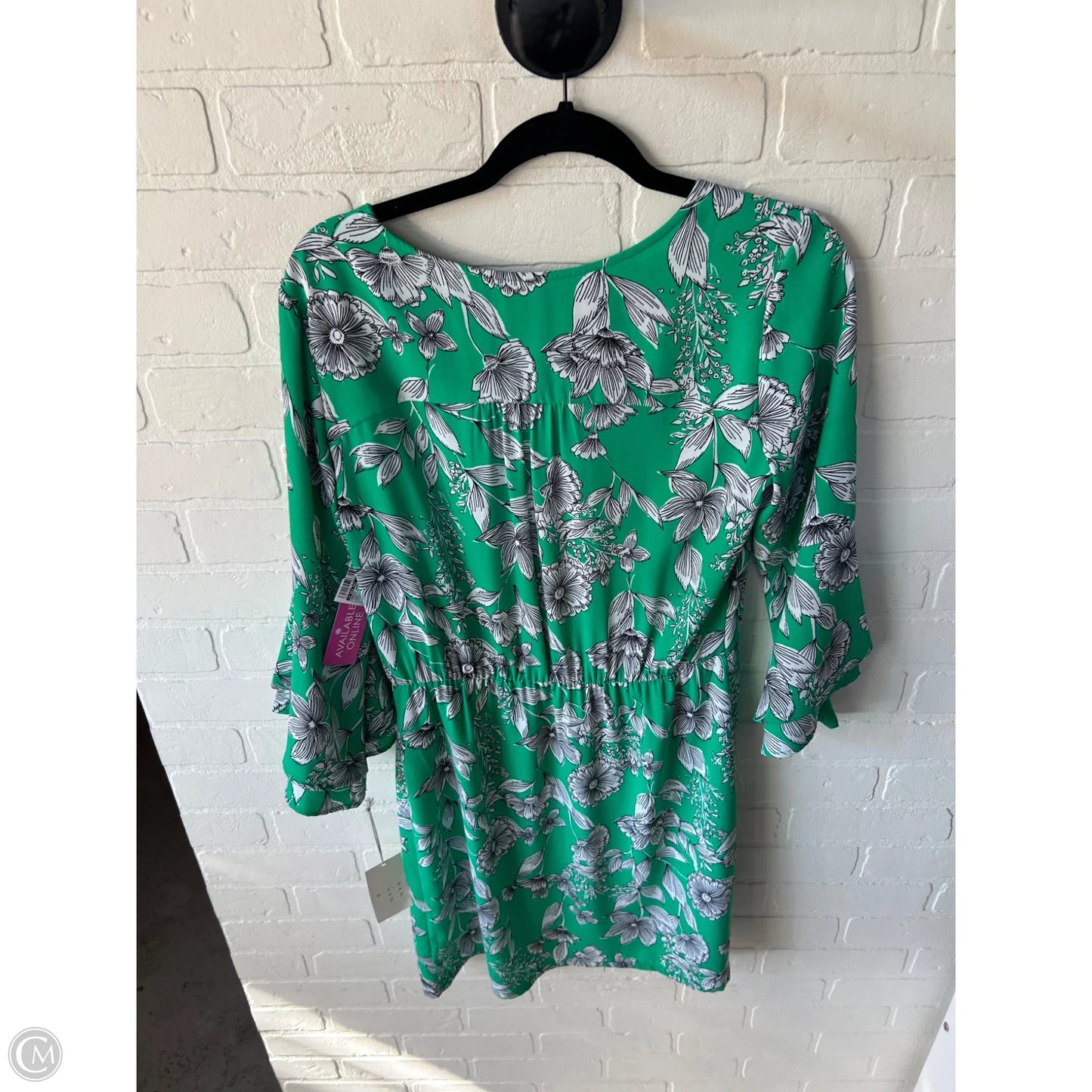 Dress Work By A New Day In Green & White, Size: M