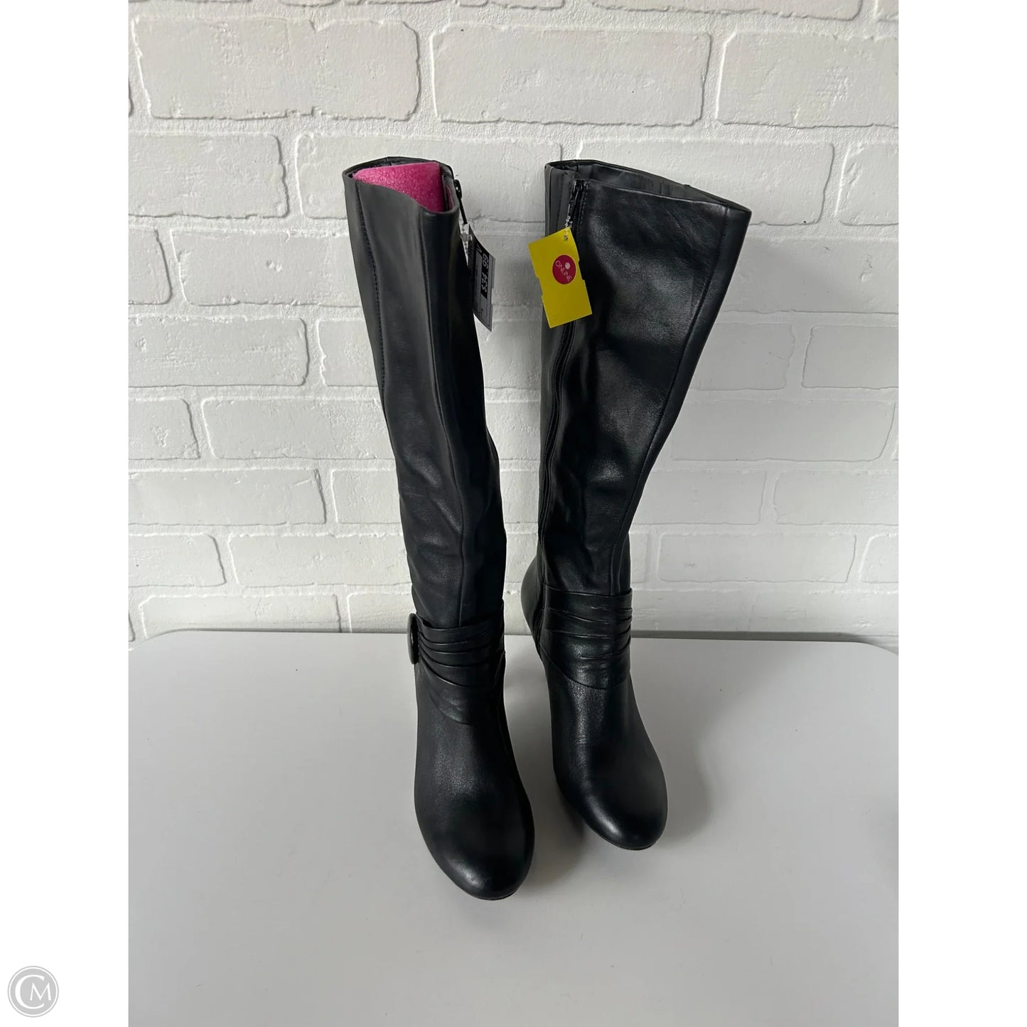 Boots Mid-calf Heels By Naturalizer In Black, Size: 5