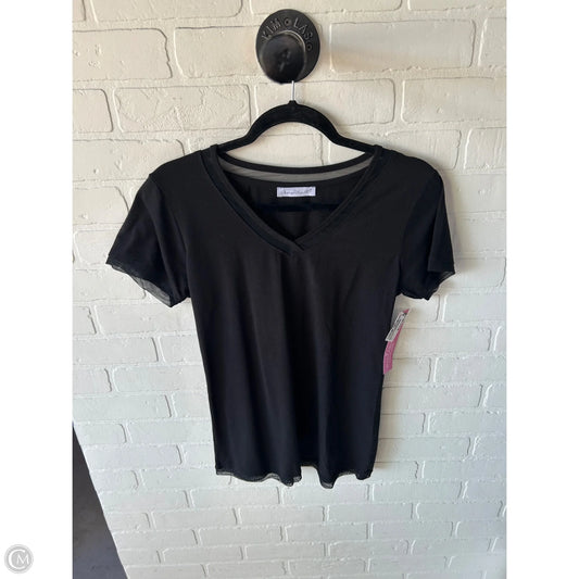 Top Short Sleeve By Keren Hart In Black, Size: S