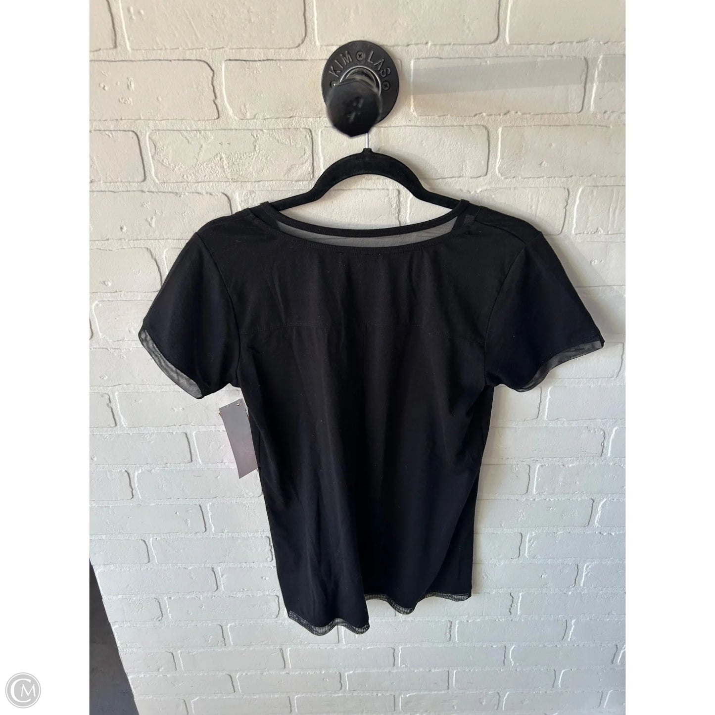 Top Short Sleeve By Keren Hart In Black, Size: S