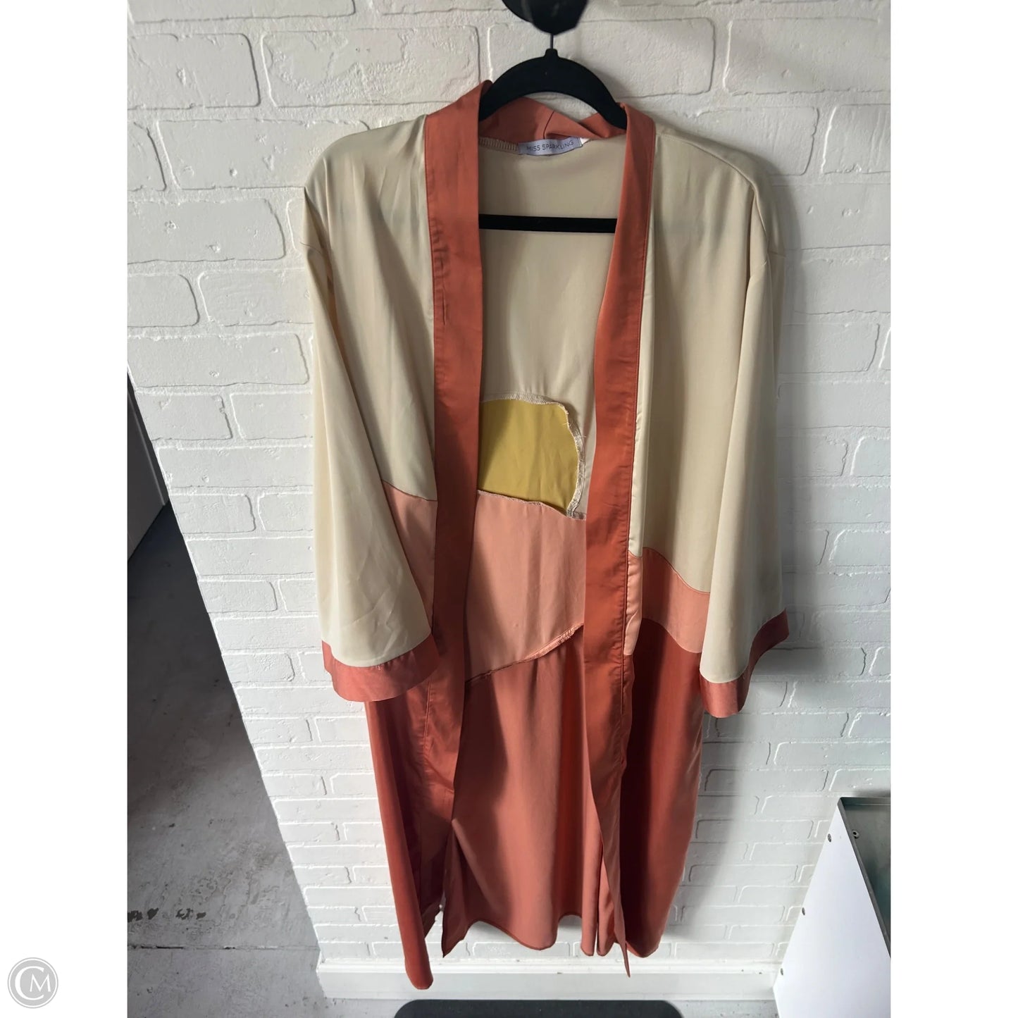 Robe By Miss Sparkling In Brown & Yellow, Size: S