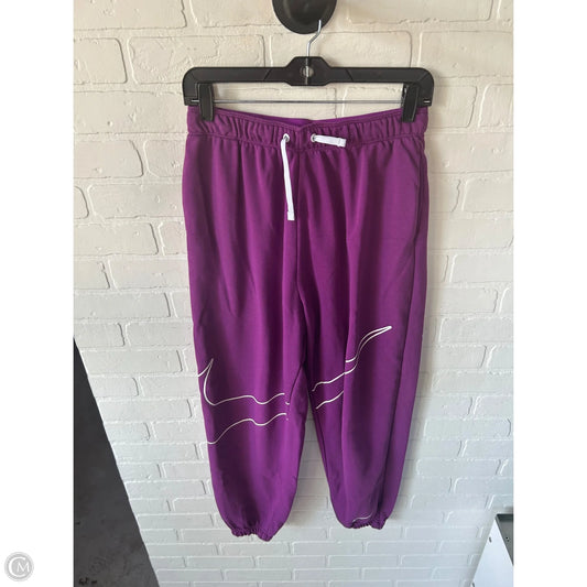 Athletic Pants By Nike In Purple, Size: 14