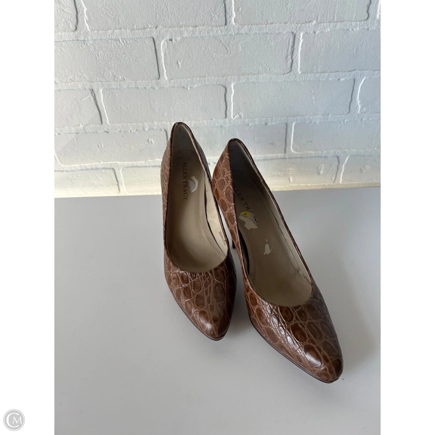 Shoes Heels Stiletto By Ellen Tracy In Brown, Size: 9