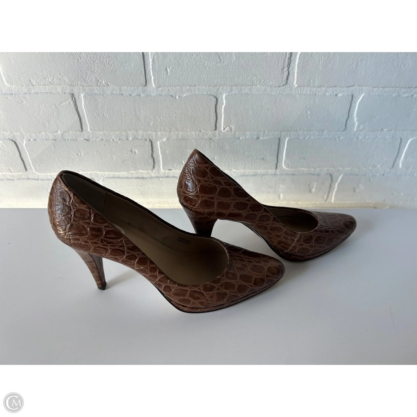 Shoes Heels Stiletto By Ellen Tracy In Brown, Size: 9