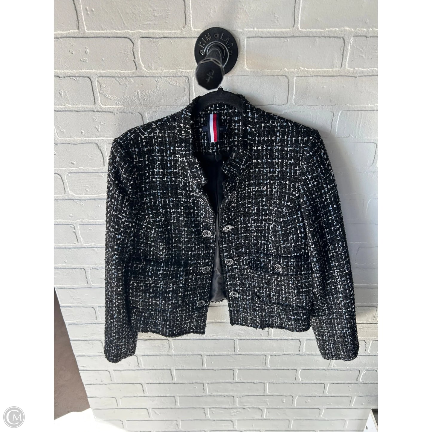 Blazer By Tommy Hilfiger In Black & Blue, Size: L