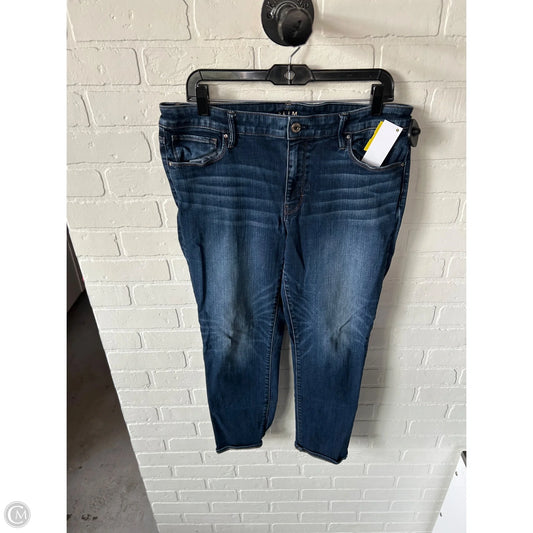 Jeans Cropped By White House Black Market In Blue Denim, Size: 12