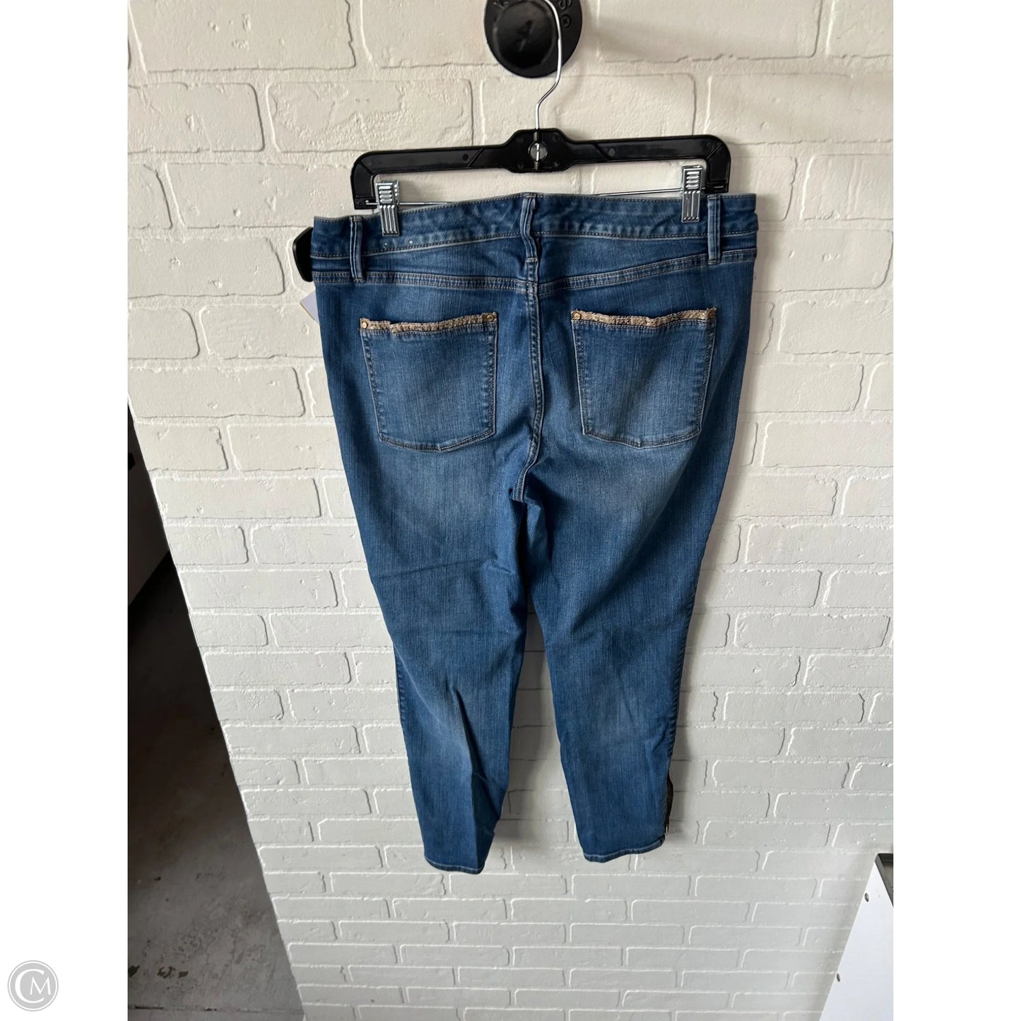 Jeans Skinny By White House Black Market In Blue Denim, Size: 12
