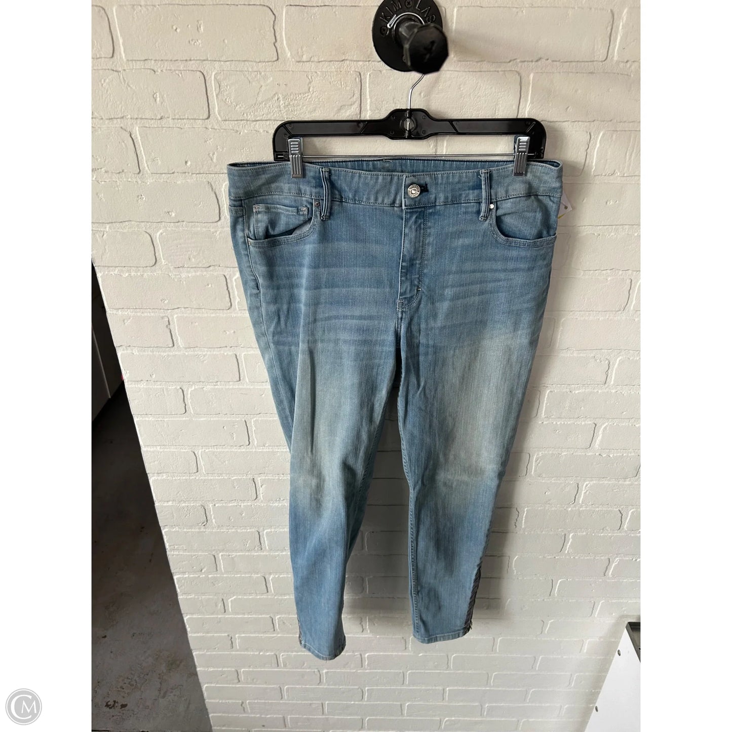 Jeans Skinny By White House Black Market In Blue Denim, Size: 12