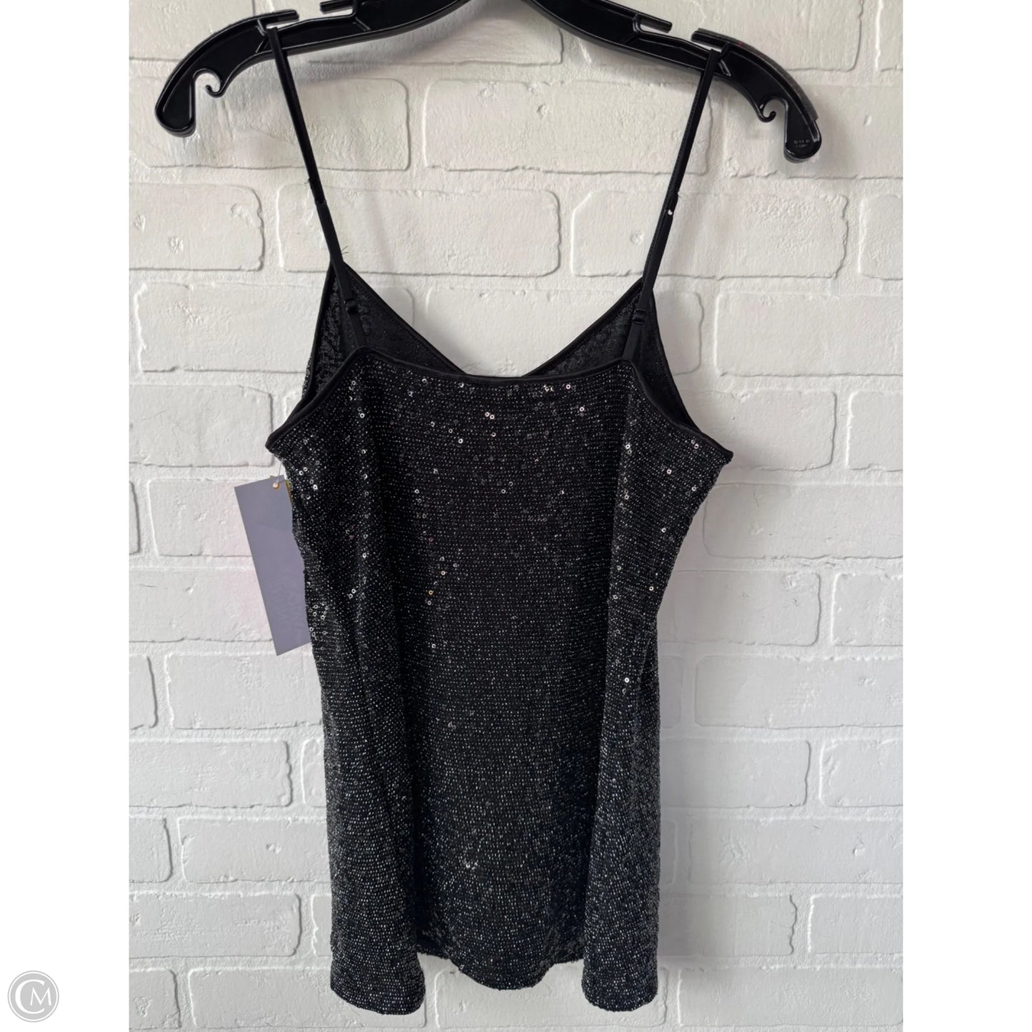 Top Cami By Express In Black & Silver, Size: S
