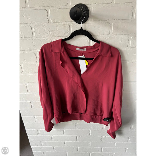 Top Long Sleeve By Babaton In Pink, Size: S