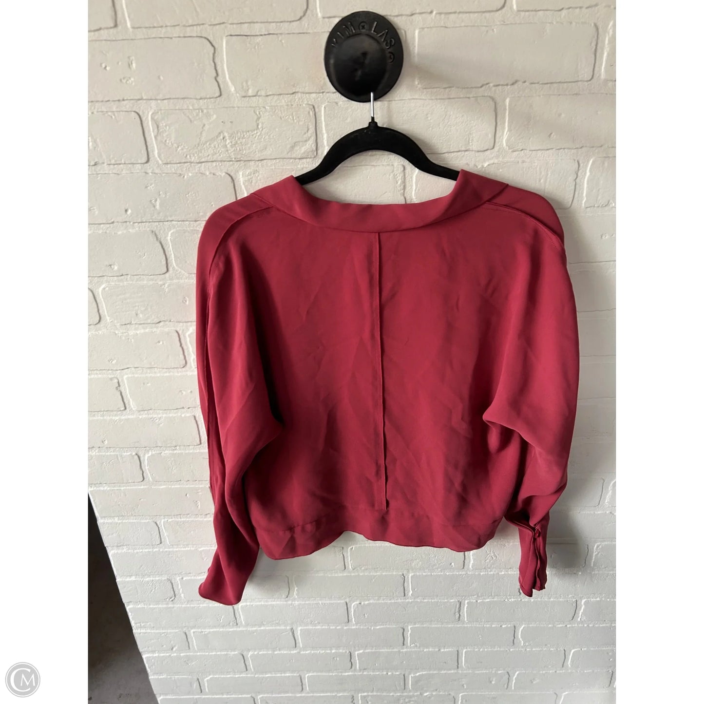 Top Long Sleeve By Babaton In Pink, Size: S