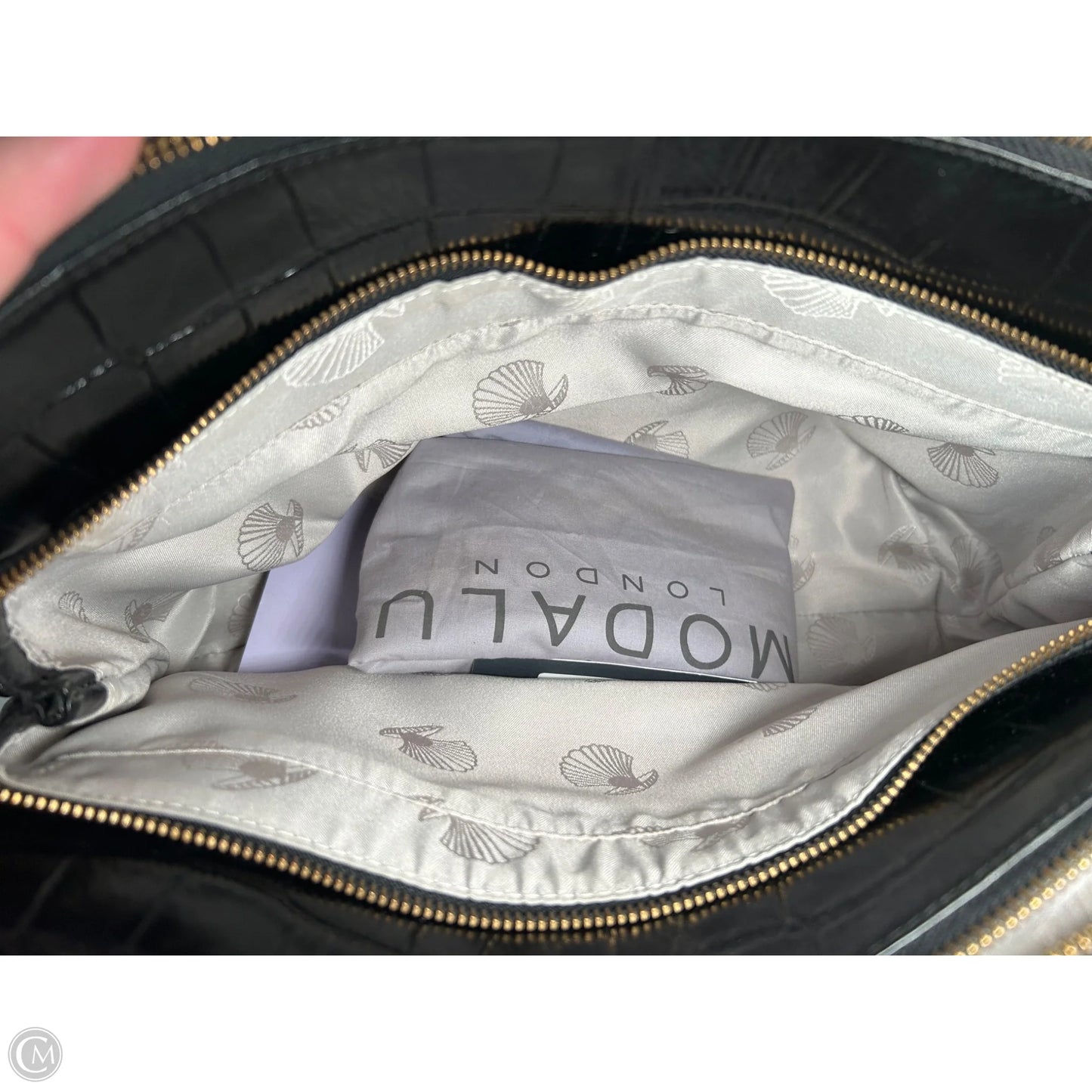 Handbag Leather By Cmb, Size: Large