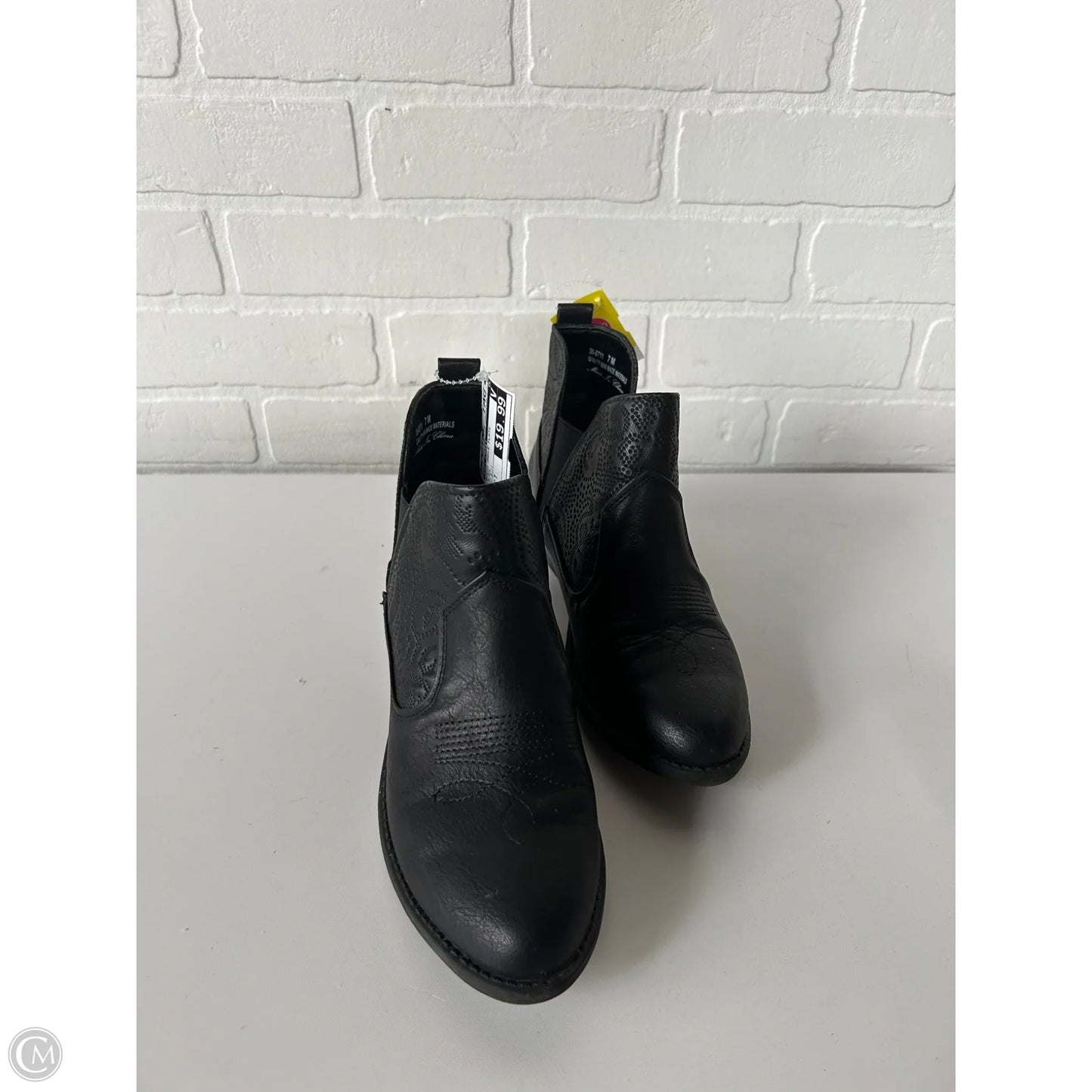 Boots Ankle Flats By Easy Street In Black, Size: 7