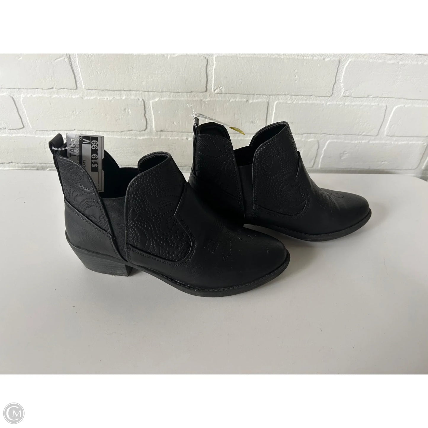 Boots Ankle Flats By Easy Street In Black, Size: 7