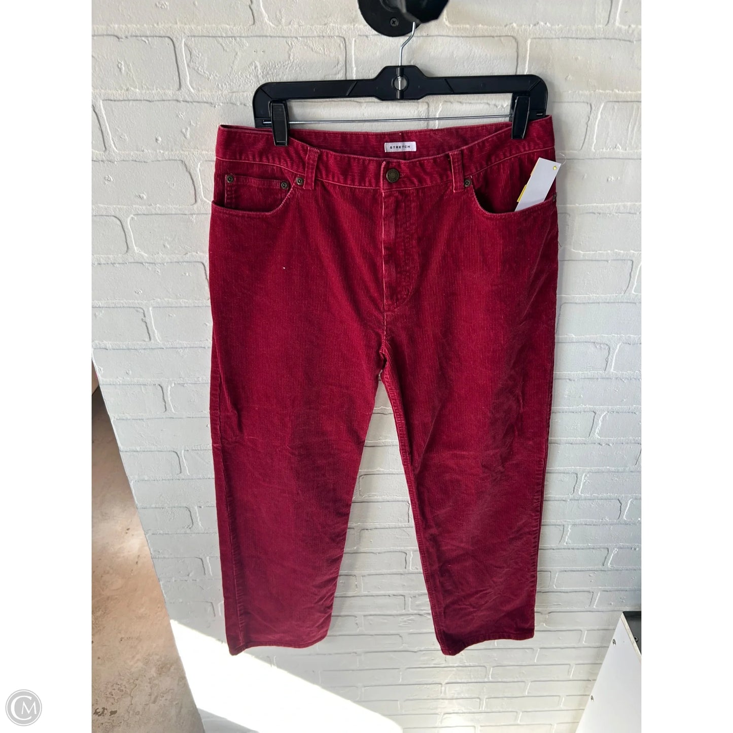 Pants Corduroy By Jones New York In Red, Size: 12