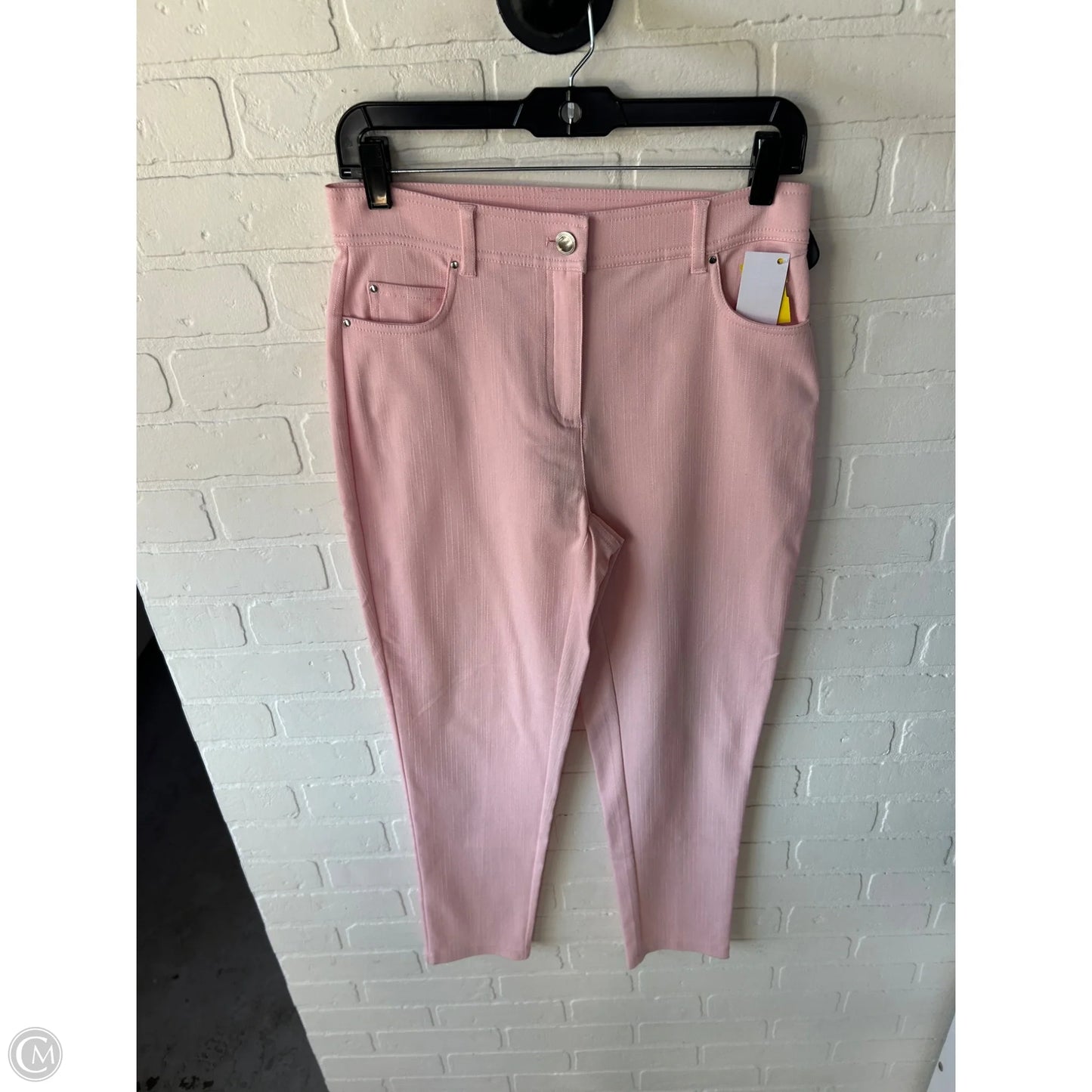 Jeans Straight By Charlie Paige In Pink, Size: 8