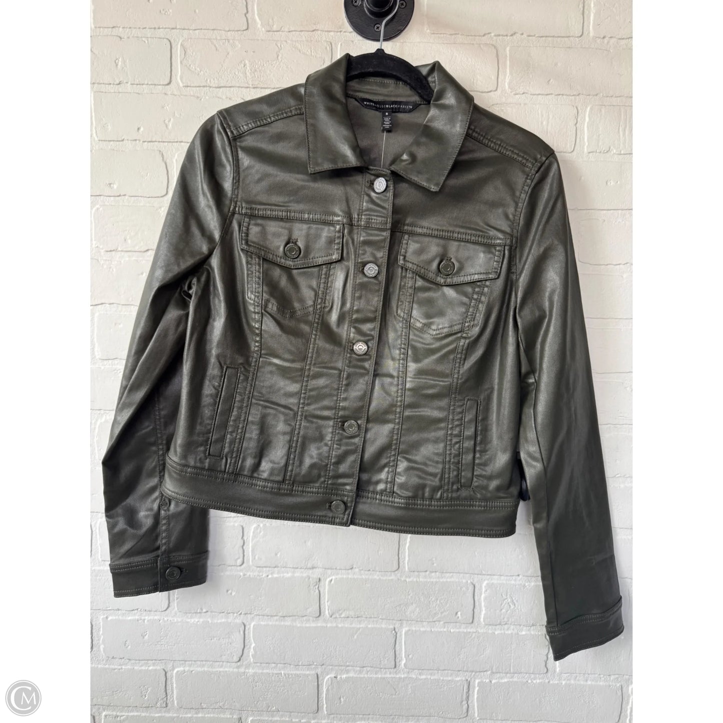 Jacket Denim By White House Black Market In Green, Size: M