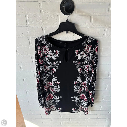 Tunic Long Sleeve By White House Black Market In Black & White, Size: S