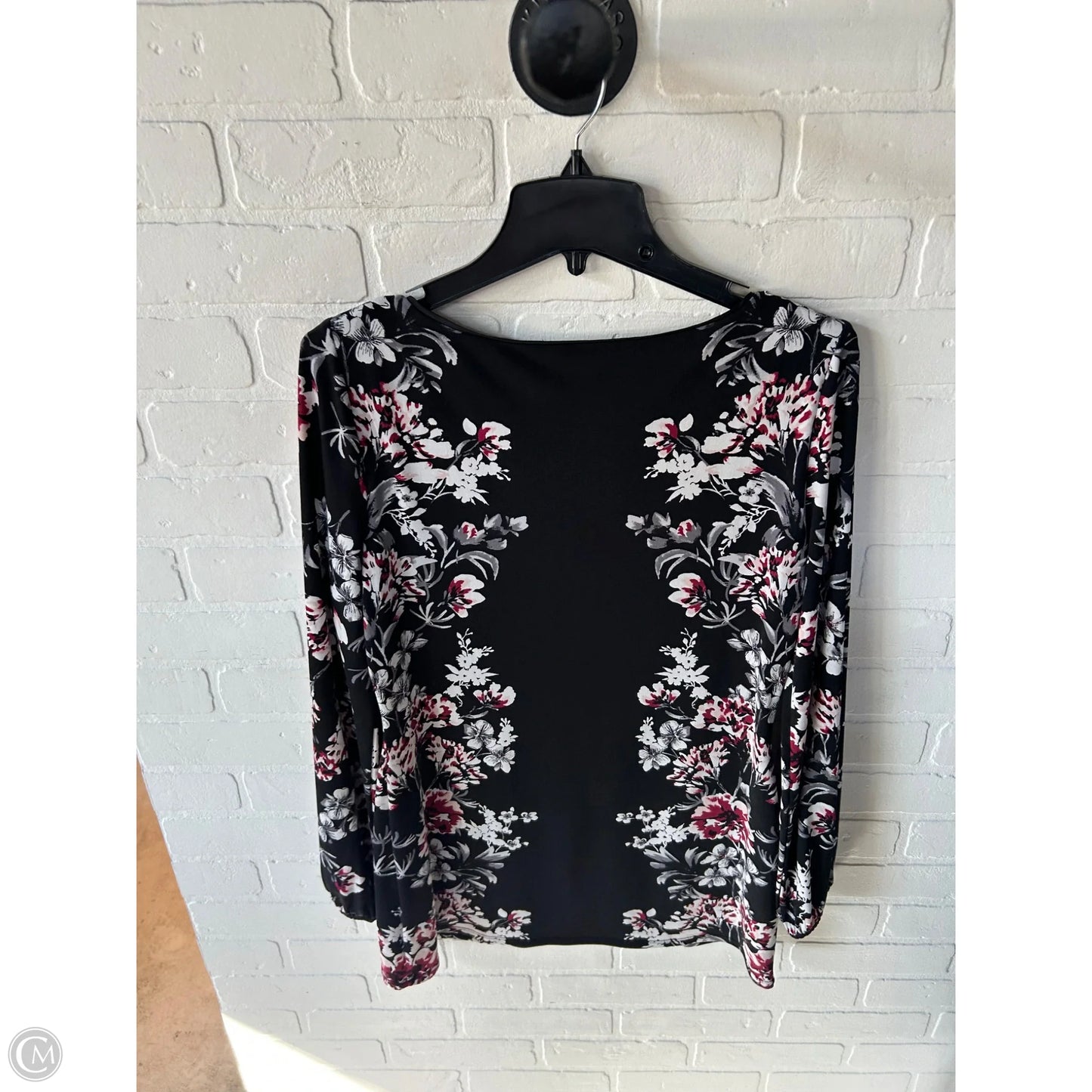 Tunic Long Sleeve By White House Black Market In Black & White, Size: S