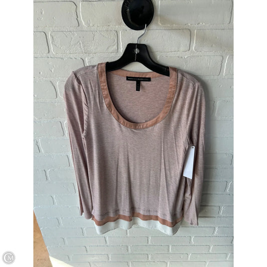 Top Long Sleeve By White House Black Market In Pink, Size: S