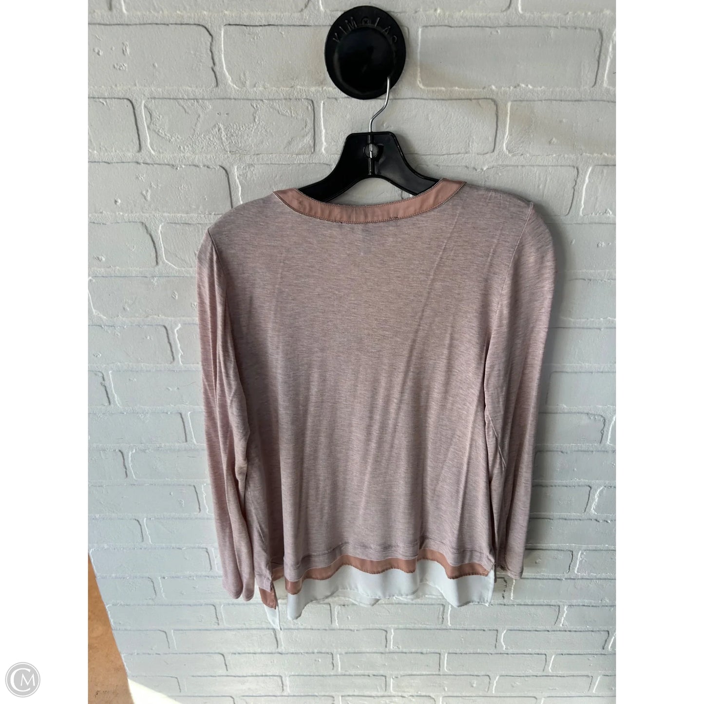 Top Long Sleeve By White House Black Market In Pink, Size: S