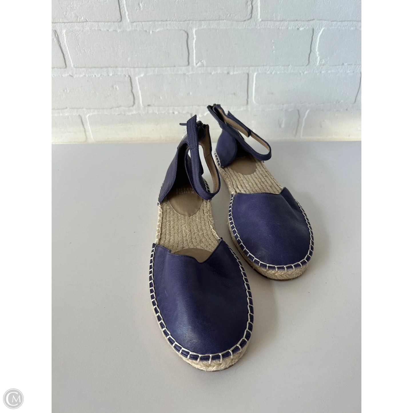 Shoes Flats By Eileen Fisher In Purple & Tan, Size: 9