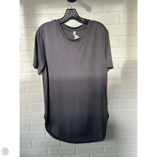 Top Short Sleeve By Wishlist In Grey, Size: L