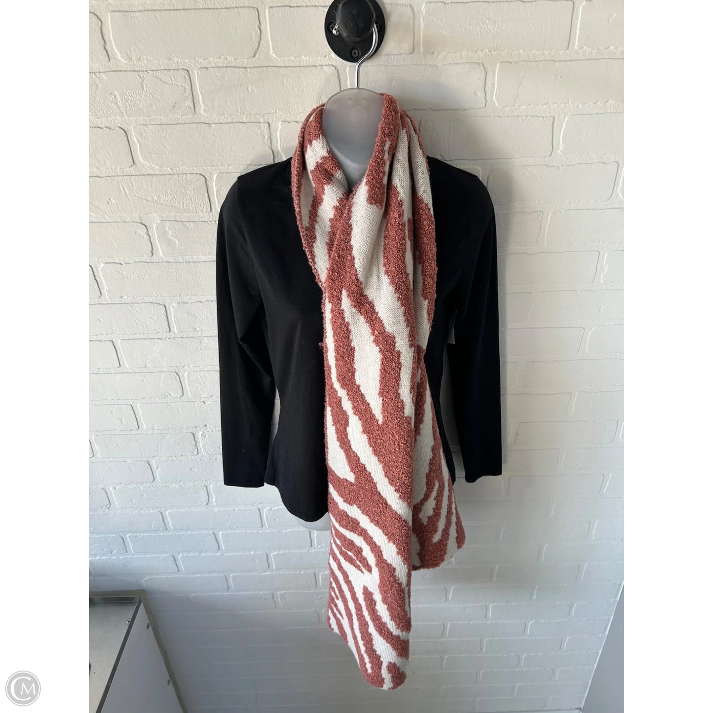 Scarf Winter By Cmb In Orange & White