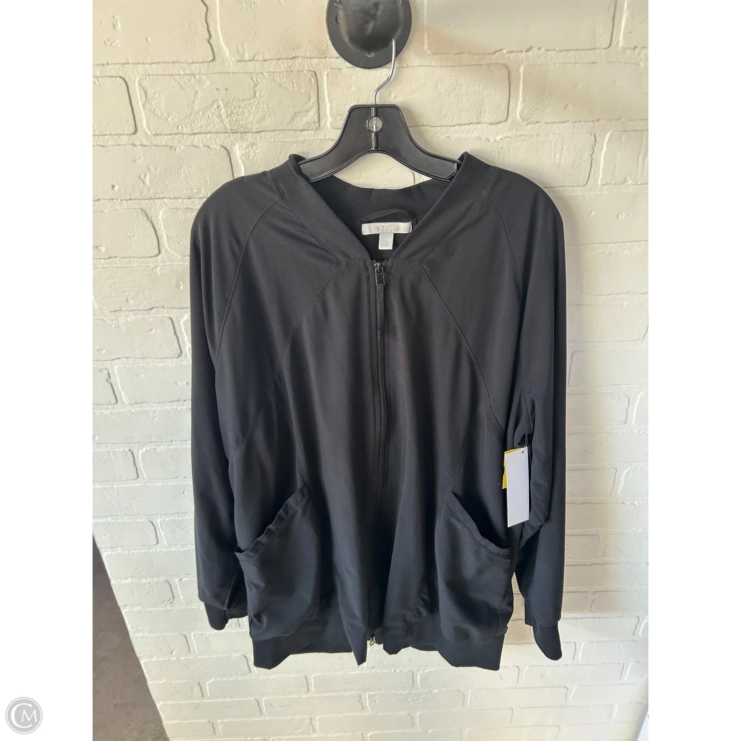 Athletic Jacket By Zella In Black, Size: L