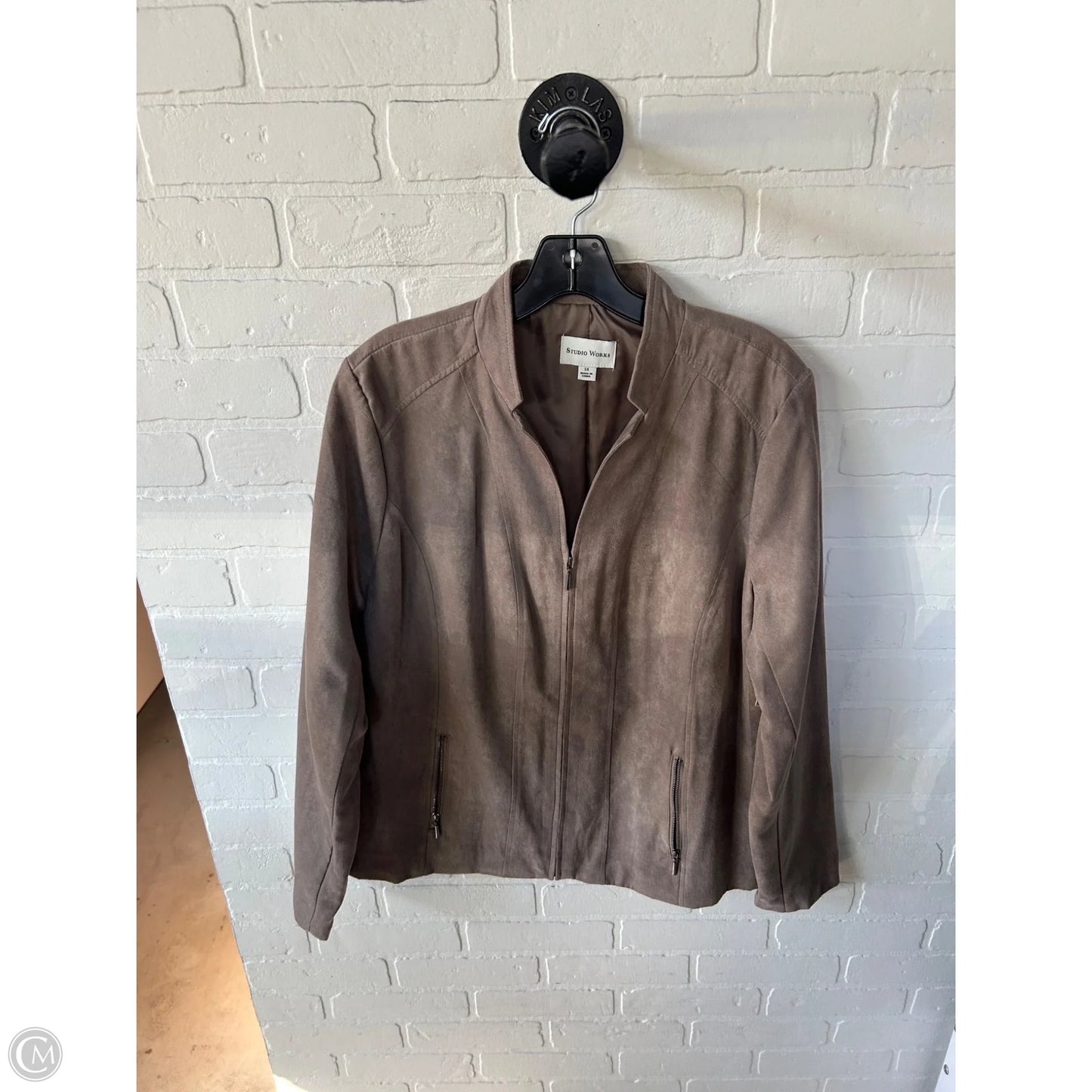 Jacket Other By Studio Works In Brown, Size: Xl