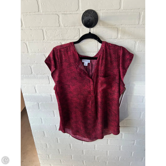 Top Sleeveless By Liz Claiborne In Red, Size: L