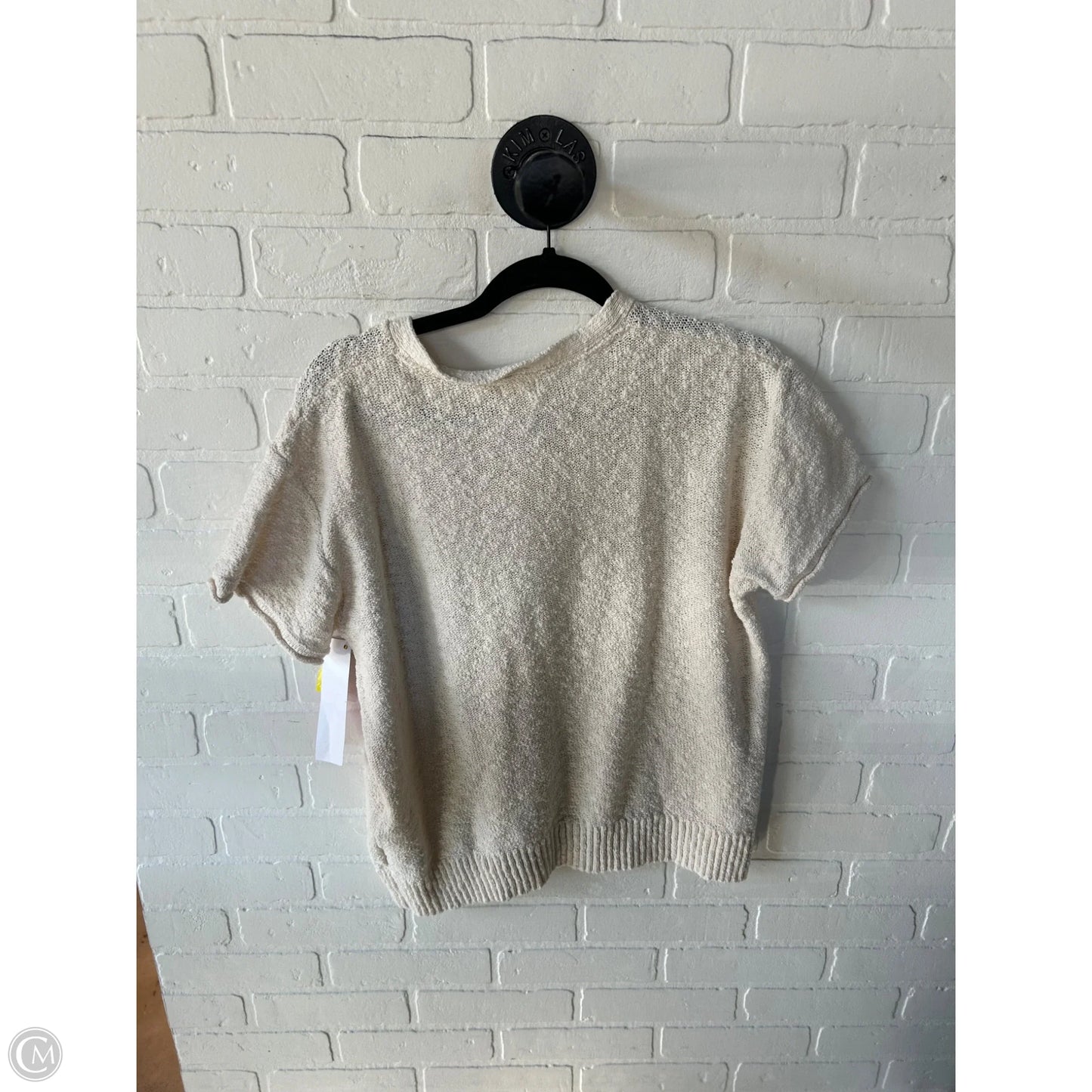 Sweater Short Sleeve By L.l. Bean In Cream, Size: L