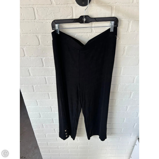 Capris By Chicos In Black & Gold, Size: 12