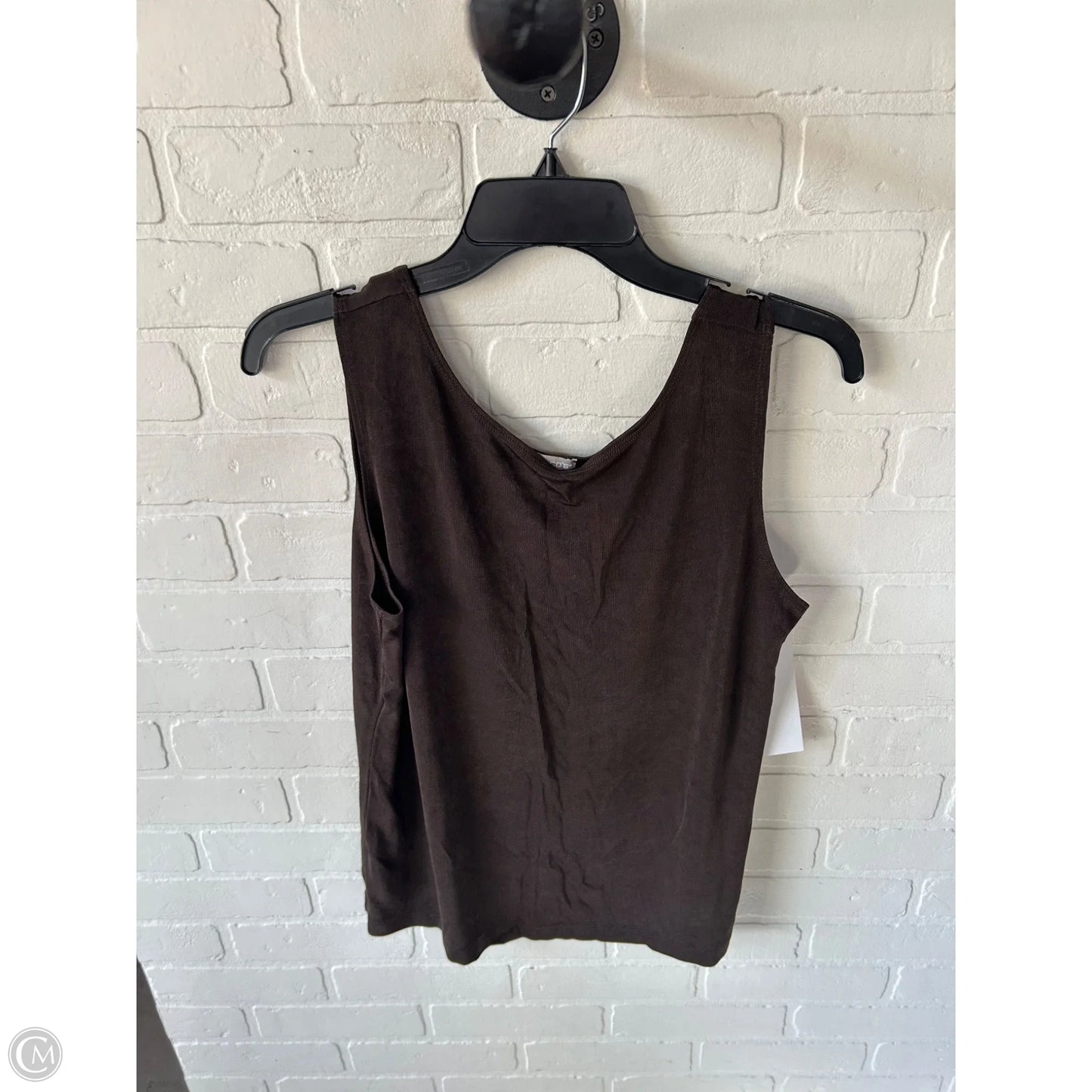 Top Sleeveless By Chicos In Brown, Size: L