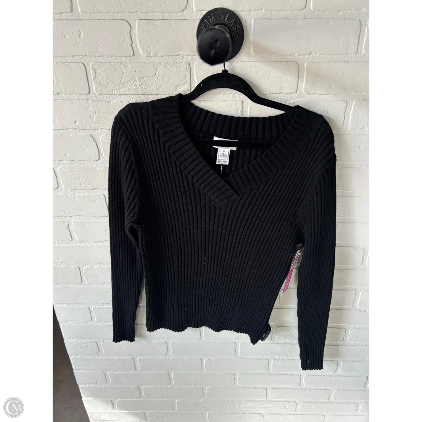 Sweater By Talbots In Black, Size: Xl
