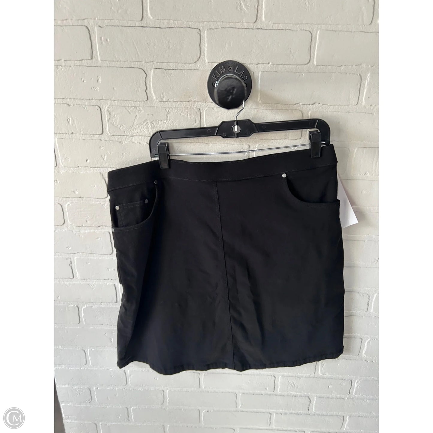 Skort By Hearts Of Palm In Black, Size: 16