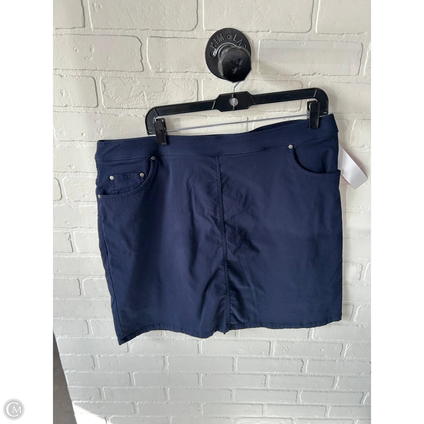 Skort By Hearts Of Palm In Navy, Size: 16