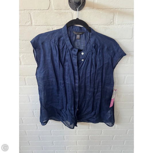 Top Sleeveless By Banana Republic In Navy, Size: S