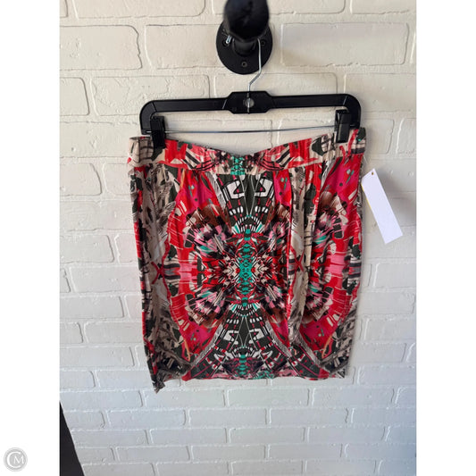 Skirt Mini & Short By Maeve In Pink & Tan, Size: 12