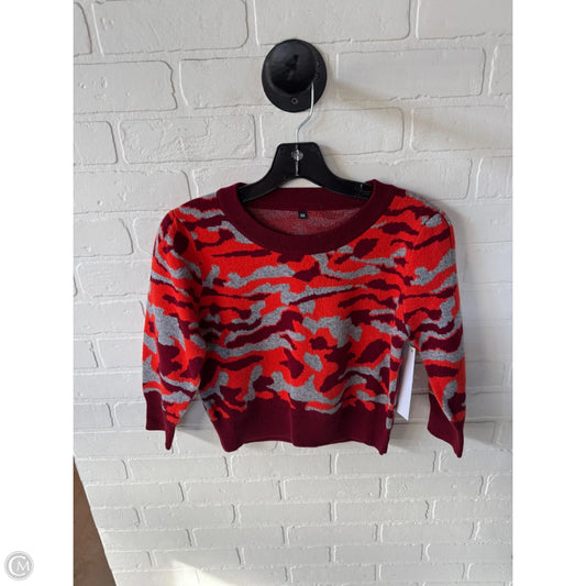 Sweater By Cme In Orange & Red, Size: Xs