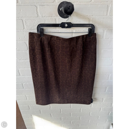 Skirt Mini & Short By Cma In Brown, Size: 12