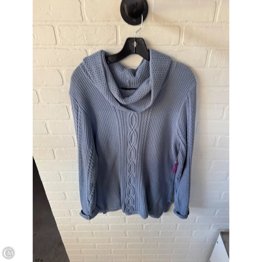 Sweater By Jeanne Pierre In Blue, Size: Xl