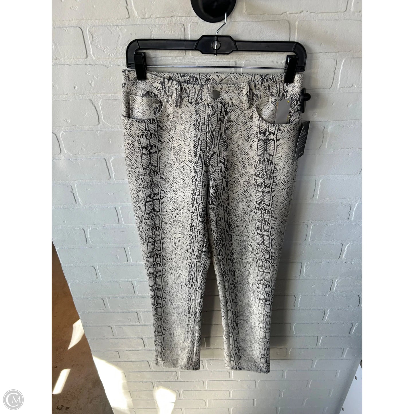 Jeans Straight By Boston Proper In Snakeskin Print, Size: 4